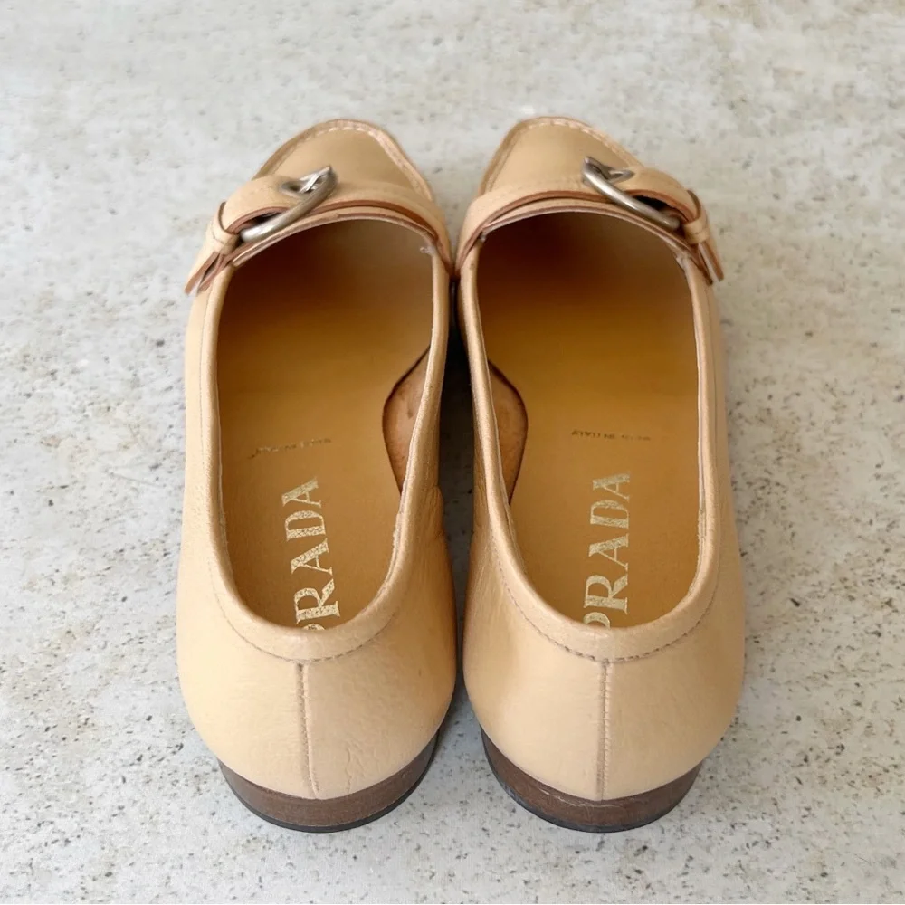 PRADA Women’s Leather Loafers size 37 EU - Picture 6 of 10